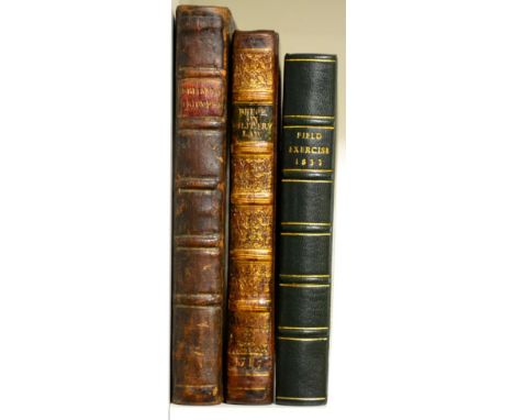 Bruce (Alexander) The Institutions of Military Law, Ancient and Modern..., 1717, library bookplate, half calf (later morocco 