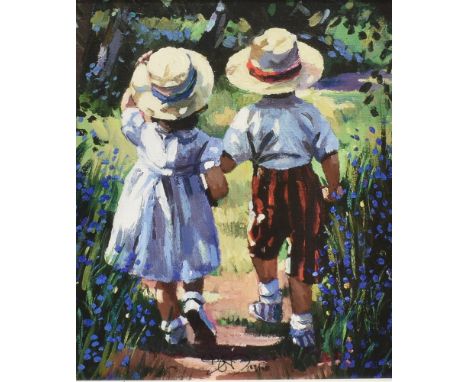 SHERREE VALENTINE DAINES (BRITISH b.1959) 'Hand in Hand' Limited edition print on canvas Signed and numbered 189/195 lower ri