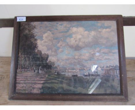  Sale Item:    PRINT RIVER AT ARGENTEUIL CLAUDE MONET  Vat Status:   No Vat   Buyers Premium:  This lot is subject to a Buyer