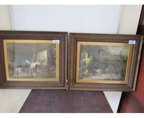  Sale Item:    2 PRINTS TAVERN SCENE & HORSES (AF)  Vat Status:   No Vat   Buyers Premium:  This lot is subject to a Buyers P