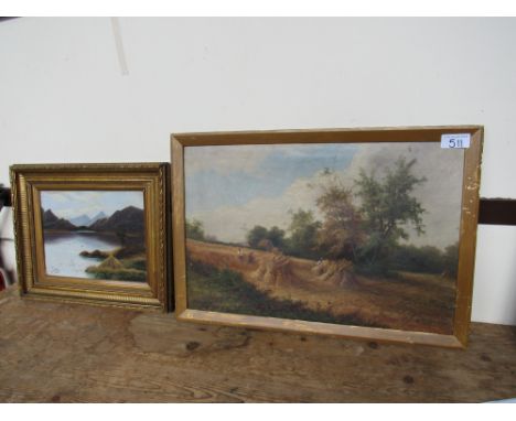  Sale Item:    2 OIL PAINTINGS  COUNTRY SCENES BY G LESLIE (AF)  Vat Status:   No Vat   Buyers Premium:  This lot is subject 