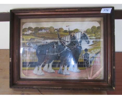  Sale Item:    PICTURE CLYDESDALE HORSE BY W ROBBIE  Vat Status:   No Vat   Buyers Premium:  This lot is subject to a Buyers 