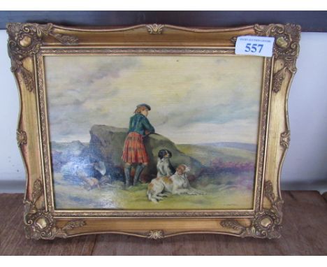  Sale Item:    OIL PAINTING HUNTING SCENE C BURTON  Vat Status:   No Vat   Buyers Premium:  This lot is subject to a Buyers P
