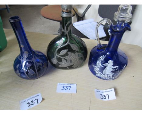  Sale Item:    3 DECANTERS INCL MARY GREGORY   Vat Status:   No Vat   Buyers Premium:  This lot is subject to a Buyers Premiu