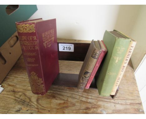 Sale Item:    BOOK RACK & BOOKS INCL FARMERS BOY THE LIFE OF BEE ETC (AF)  Vat Status:   No Vat   Buyers Premium:  This lot 