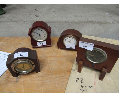  Sale Item:    4 SMALL CLOCKS (AF)   Vat Status:   No Vat   Buyers Premium:  This lot is subject to a Buyers Premium of 15% +