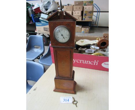  Sale Item:    INLAID MINIATURE G F CLOCK   Vat Status:   No Vat   Buyers Premium:  This lot is subject to a Buyers Premium o