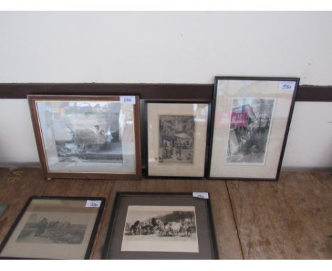  Sale Item:    4 PRINTS /ETCHINGS INC CORNER IN BAZAAR  DARJELLING -SCALLAN (AF)  Vat Status:   No Vat   Buyers Premium:  Thi