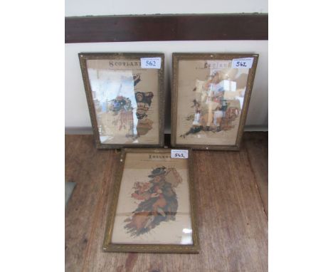  Sale Item:    3 COMIC GEOGRAPHICAL SKETCHES SCOTLAND ENGLAND IRELAND (AF)  Vat Status:   No Vat   Buyers Premium:  This lot 