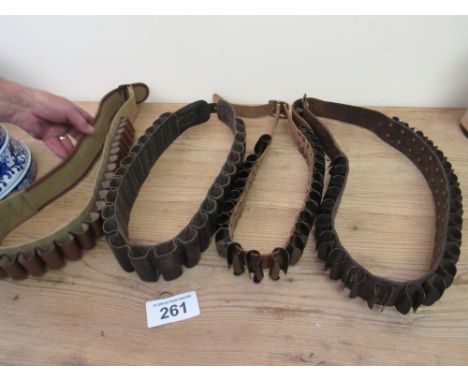  Sale Item:    SAM BROWNS CARTRIDGE BELTS   Vat Status:   No Vat   Buyers Premium:  This lot is subject to a Buyers Premium o