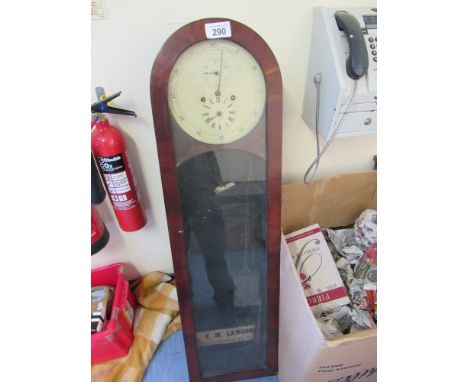 Sale Item:    CLOCK IN CASE GLASS PENDULUM- CLOCK MADE UP (AF)  Vat Status:   No Vat   Buyers Premium:  This lot is subject 