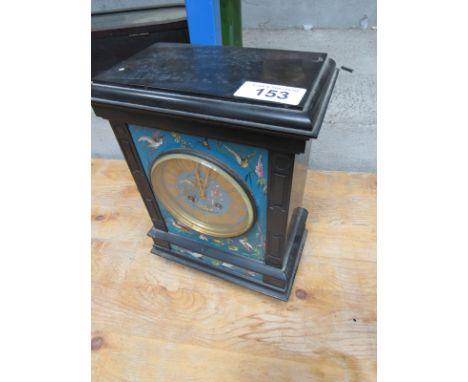  Sale Item:    MARBLE CLOCK ENAMEL DIAL (AF)   Vat Status:   No Vat   Buyers Premium:  This lot is subject to a Buyers Premiu