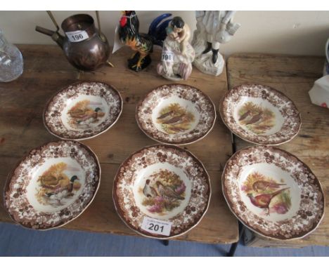  Sale Item:    6 ROYAL WORCESTER GAME PLATES   Vat Status:   No Vat   Buyers Premium:  This lot is subject to a Buyers Premiu