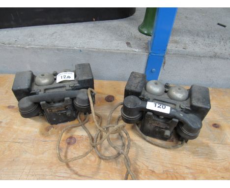  Sale Item:    2 FIELD TELEPHONES (AF)   Vat Status:   No Vat   Buyers Premium:  This lot is subject to a Buyers Premium of 1