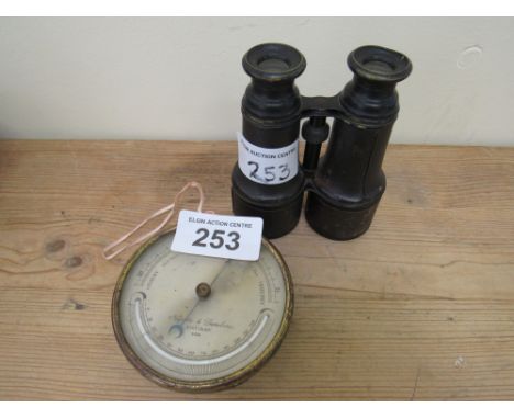  Sale Item:    BINOCULARS & NEGRETTI & ZAMBA LONDON BAROMETER (AF)  Vat Status:   No Vat   Buyers Premium:  This lot is subje