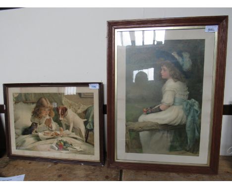 Sale Item:    PEARS POSTER BURTON BARBER 1894 & PRINT GIRL (AF)  Vat Status:   No Vat   Buyers Premium:  This lot is subject