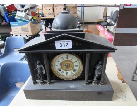  Sale Item:    MARBLE CLOCK (AF)   Vat Status:   No Vat   Buyers Premium:  This lot is subject to a Buyers Premium of 15% + V