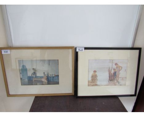  Sale Item:    2 PRINTS WILLIAM RUSSELL FLINT & CAMPION STUDIO  Vat Status:   No Vat   Buyers Premium:  This lot is subject t