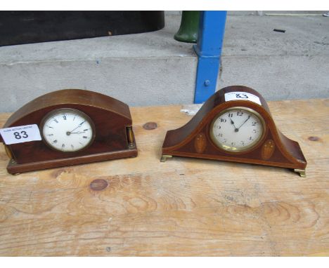  Sale Item:    2 INLAID MANTLE CLOCKS   Vat Status:   No Vat   Buyers Premium:  This lot is subject to a Buyers Premium of 15