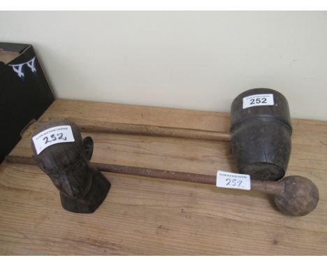  Sale Item:    BUST MALLET & CLUB (AF)   Vat Status:   No Vat   Buyers Premium:  This lot is subject to a Buyers Premium of 1