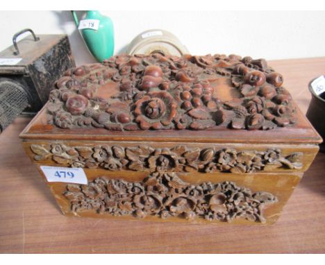  Sale Item:    CARVED JEWEL BOX (AF)   Vat Status:   No Vat   Buyers Premium:  This lot is subject to a Buyers Premium of 15%