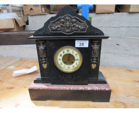  Sale Item:    MARBLE CLOCK   Vat Status:   No Vat   Buyers Premium:  This lot is subject to a Buyers Premium of 15% + Vat @ 