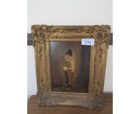  Sale Item:    OIL PAINTING PORTRAIT DUTCH BOY   Vat Status:   No Vat   Buyers Premium:  This lot is subject to a Buyers Prem