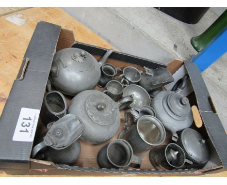  Sale Item:    BOX PEWTER WARE (AF)   Vat Status:   No Vat   Buyers Premium:  This lot is subject to a Buyers Premium of 15% 