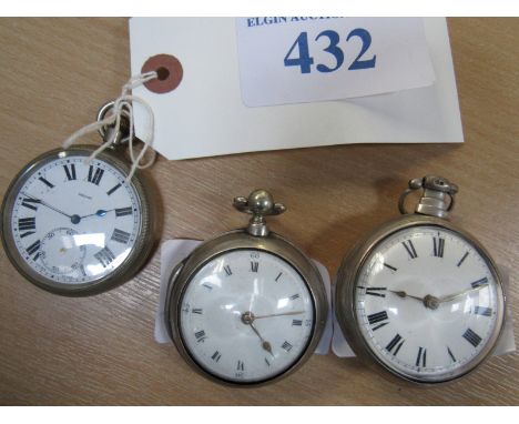  Sale Item:    3 POCKET WATCHES (2 SILVER-AF)   Vat Status:   No Vat   Buyers Premium:  This lot is subject to a Buyers Premi