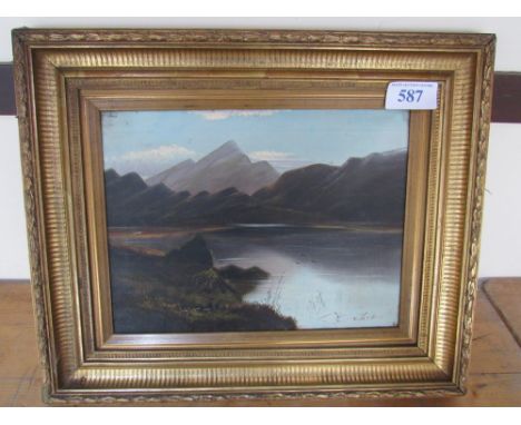  Sale Item:    OIL PAINTING LOCH SCENE (AF)   Vat Status:   No Vat   Buyers Premium:  This lot is subject to a Buyers Premium
