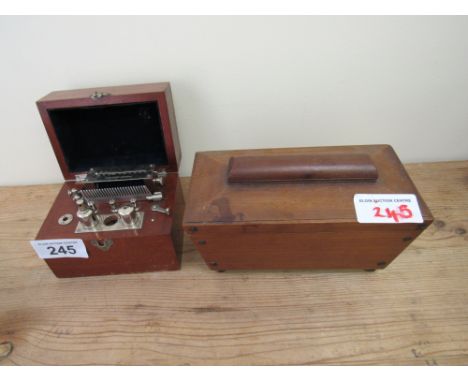  Sale Item:    TEA CADDY & TEST MACHINE A & J SMITH ABERDEEN  Vat Status:   No Vat   Buyers Premium:  This lot is subject to 