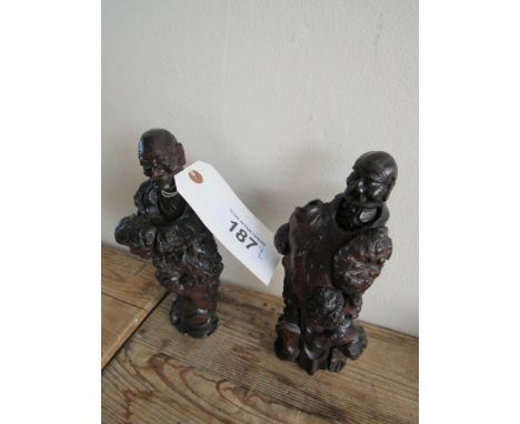  Sale Item:    2 CARVED WOODEN MEN   Vat Status:   No Vat   Buyers Premium:  This lot is subject to a Buyers Premium of 15% +