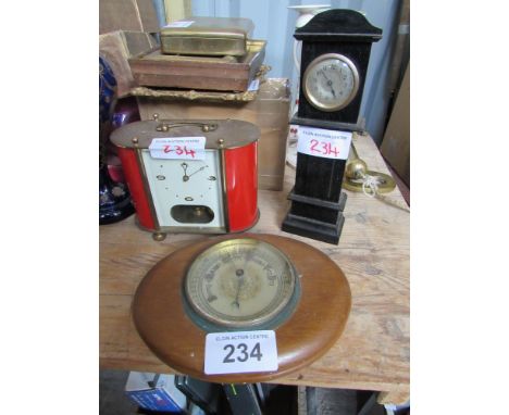  Sale Item:    2 CLOCKS & BAROMETER (AF)   Vat Status:   No Vat   Buyers Premium:  This lot is subject to a Buyers Premium of