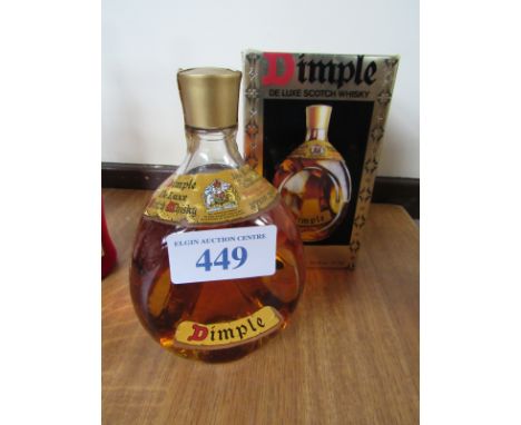  Sale Item:    BOTTLE WHISKY DIMPLE DELUXE   Vat Status:   No Vat   Buyers Premium:  This lot is subject to a Buyers Premium 