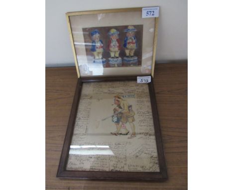  Sale Item:    2 CARICATURES   Vat Status:   No Vat   Buyers Premium:  This lot is subject to a Buyers Premium of 15% + Vat @