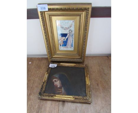  Sale Item:    2 PICTURES RELIGIOUS (AF)   Vat Status:   No Vat   Buyers Premium:  This lot is subject to a Buyers Premium of
