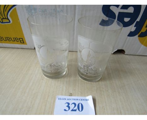  Sale Item:    2 GLASSES 1938 EMPIRE EXHIBIT.   Vat Status:   No Vat   Buyers Premium:  This lot is subject to a Buyers Premi