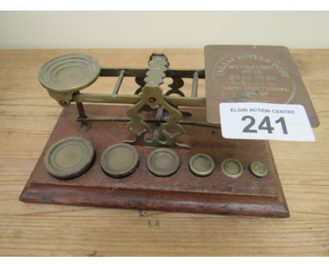  Sale Item:    BRASS SCALES & WEIGHTS   Vat Status:   No Vat   Buyers Premium:  This lot is subject to a Buyers Premium of 15
