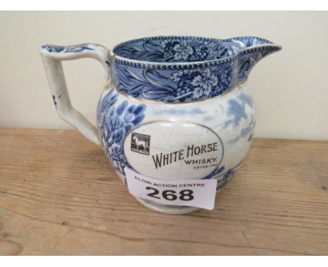 Sale Item:    WHITE HORSE WHISKY JUG (AF)   Vat Status:   No Vat   Buyers Premium:  This lot is subject to a Buyers Premium 
