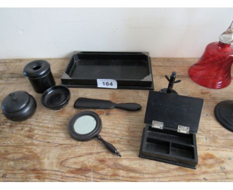 Sale Item:    BLACK DESK WARE (AF)   Vat Status:   No Vat   Buyers Premium:  This lot is subject to a Buyers Premium of 15% 