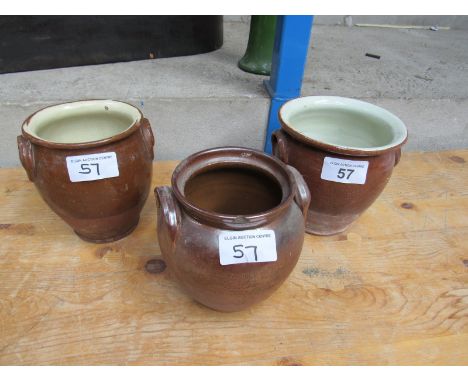  Sale Item:    3 CROCKS (AF)   Vat Status:   No Vat   Buyers Premium:  This lot is subject to a Buyers Premium of 15% + Vat @