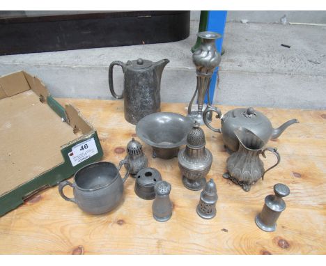  Sale Item:    BOX PEWTER WARE (AF)   Vat Status:   No Vat   Buyers Premium:  This lot is subject to a Buyers Premium of 15% 