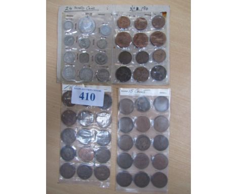  Sale Item:    3 CARDS COINS MOSTLY PENNIES   Vat Status:   No Vat   Buyers Premium:  This lot is subject to a Buyers Premium