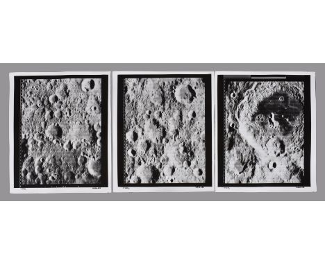 
	
		A set of three large-format vintage gelatin silver prints, high resolution, numbered NASA LRC  III-33 H1, H2 and H3, cap