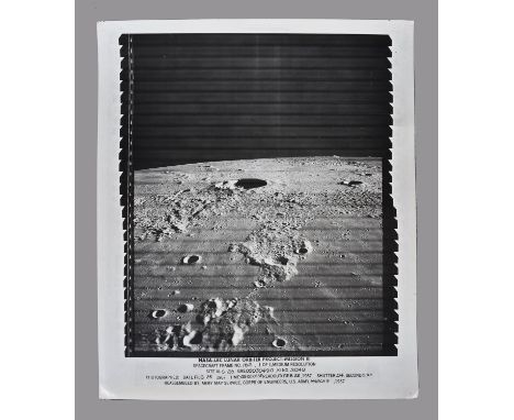 
	
		A large-format vintage NASA gelatin silver print, high resolution, frame number III-162 medium resolution, captioned in 