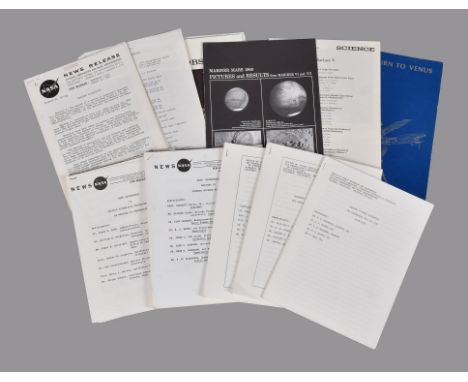 
	
		A substantial collection of material related to the Mariner and Viking space programs, comprising (among other printed m