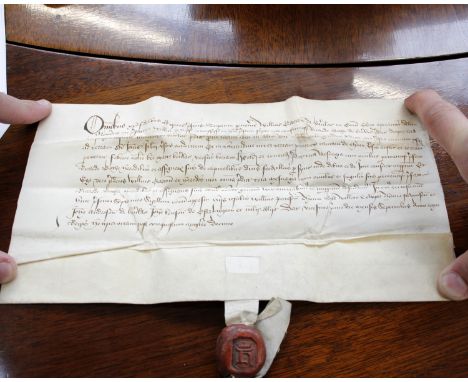 A grant of lands in The High Street of Beverley, Yorkshire by William Garton of Beverley to a draper named Richard Bothe, in 