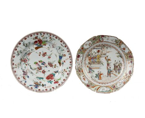 Two Chinese ceramic plates. 