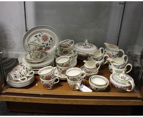 A Bristol Pottery tea and dinner service,  Old Bristol Delft style. 
