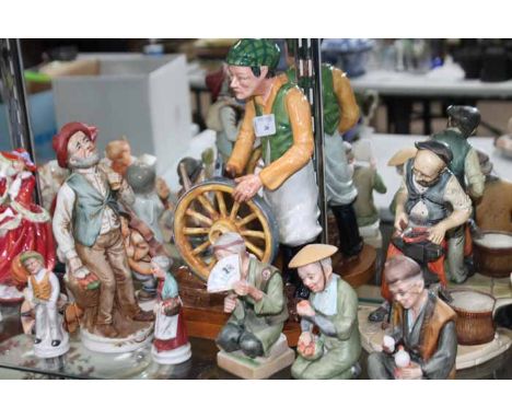 LARGE LOT OF CERAMIC FIGURES
including Lladro, Goebel,Rouge Royale, etc